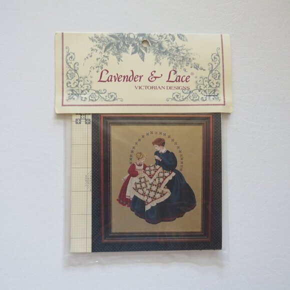 The Quiltmaker Lavender & Lace Victorian Designs New Cross Stitch Pattern, 1993 - Picture 1 of 3